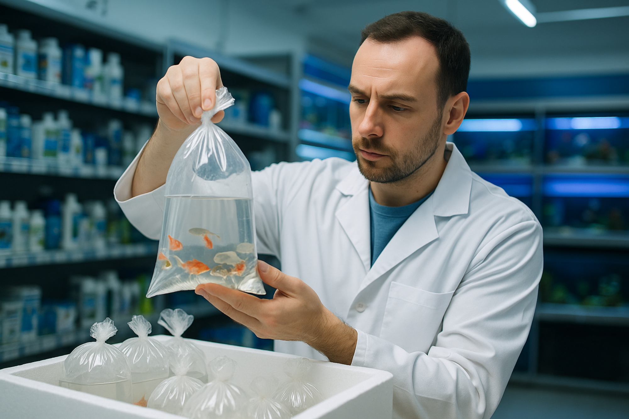 Cum Receptionezi Corect Pestii Ornamentali După Transport – Protocol Complet pentru Petshopuri și Distribuitori Cum Receptionezi Corect Pestii Ornamentali După Transport – Protocol Complet pentru Petshopuri și Distribuitori